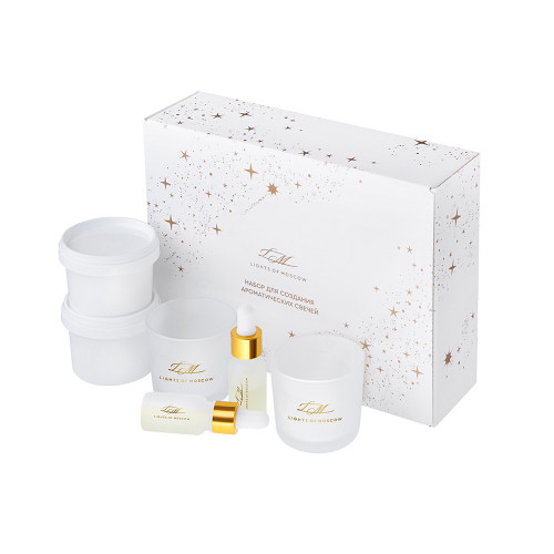 Набор для создания 2-х ароматических свечей: имбирный пряник, рождественская елка