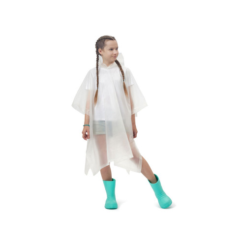 Пончо Hawaii c чехлом детский, белый