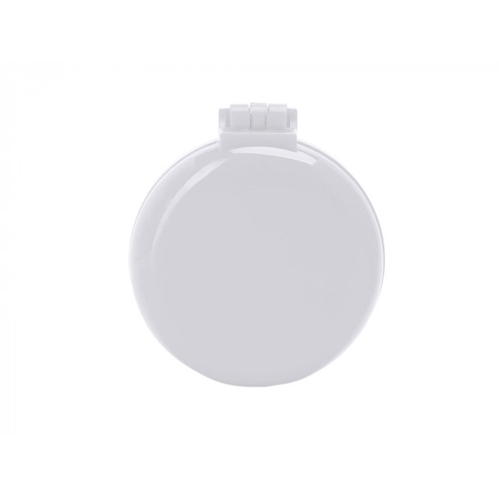 Складная щетка BLUNT с круглым карманным зеркальцем, белый