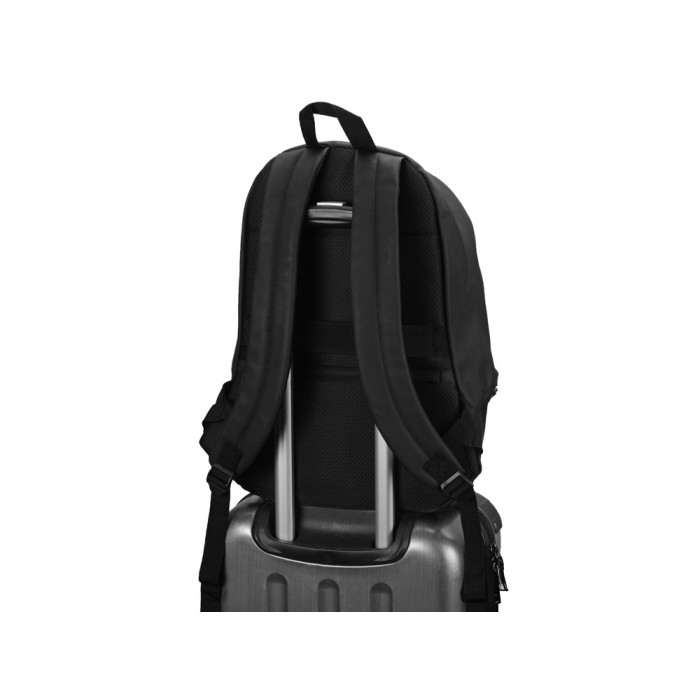 Рюкзак Glam для ноутбука 15'' из мягкой экокожи, черный