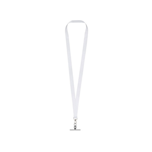 Ланъярд 2 см под сублимацию с трендовым карабином и металлическим держателем для телефона, серебристый