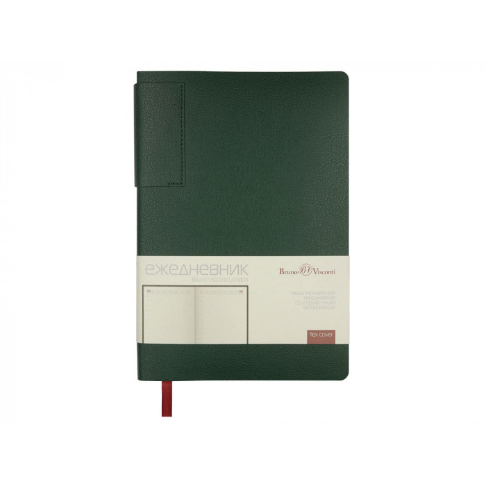 Ежедневник недатированный  А5 LONDON темно-зеленый