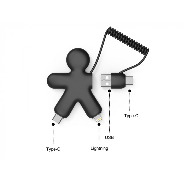 Зарядный кабель BUDDY ECO, черный