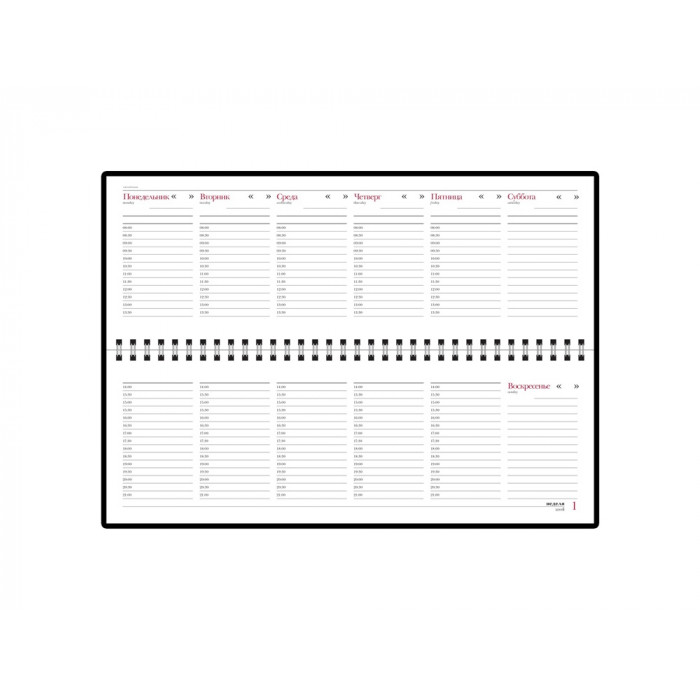 Планинг недатированный Sidney Nebraska, коричневый