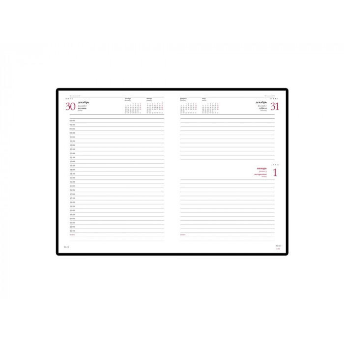 Ежедневник А5 датированный Sidney Nebraska 2026, коричневый (золотой обрез)