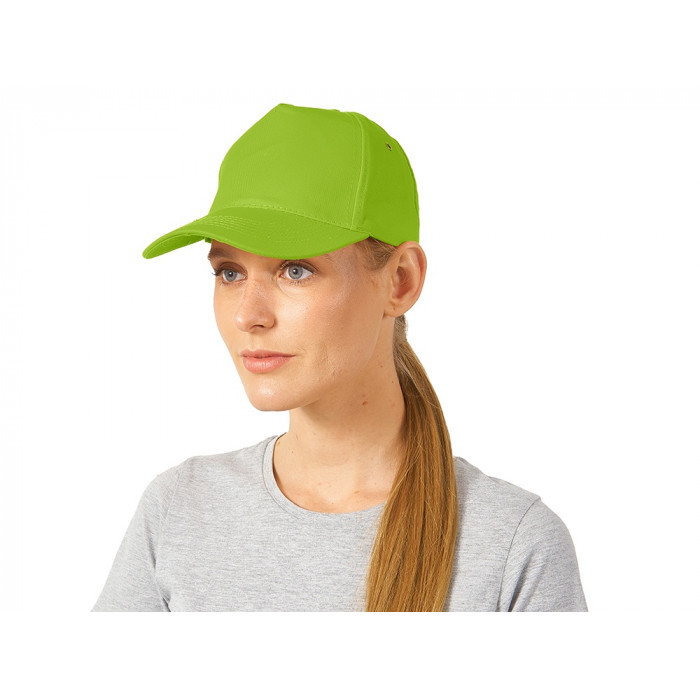 Бейсболка New York 5-ти панельная, зеленое яблоко