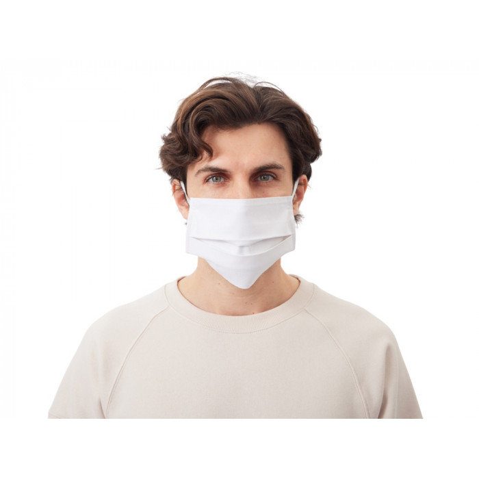 Маска для лица многоразовая из хлопка, белый