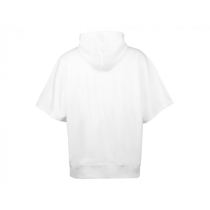 Худи оверсайз с коротким рукавом Warsaw унисекс, белый