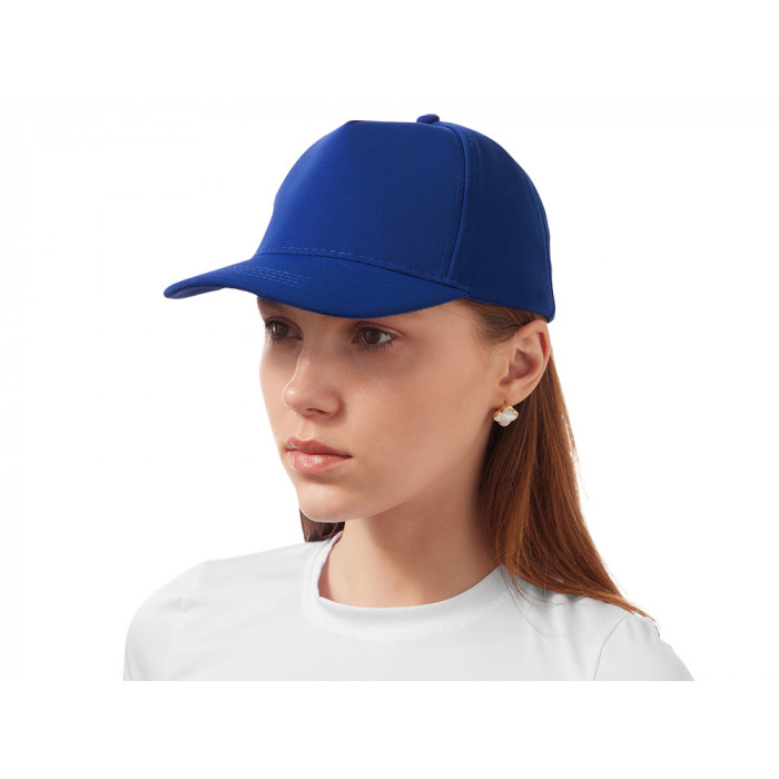 Бейсболка из структурной ткани Fargo, синий классический