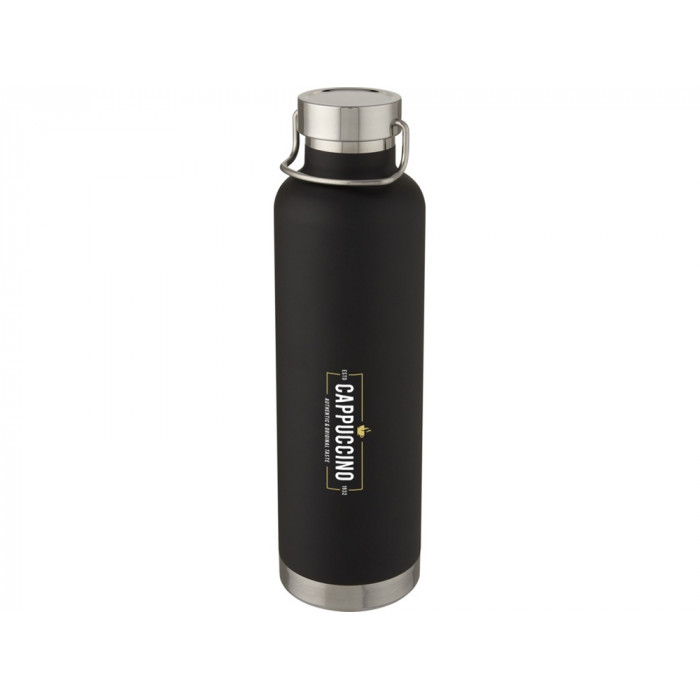 Thor, медная спортивная бутылка объемом 1 л с вакуумной изоляцией, черный