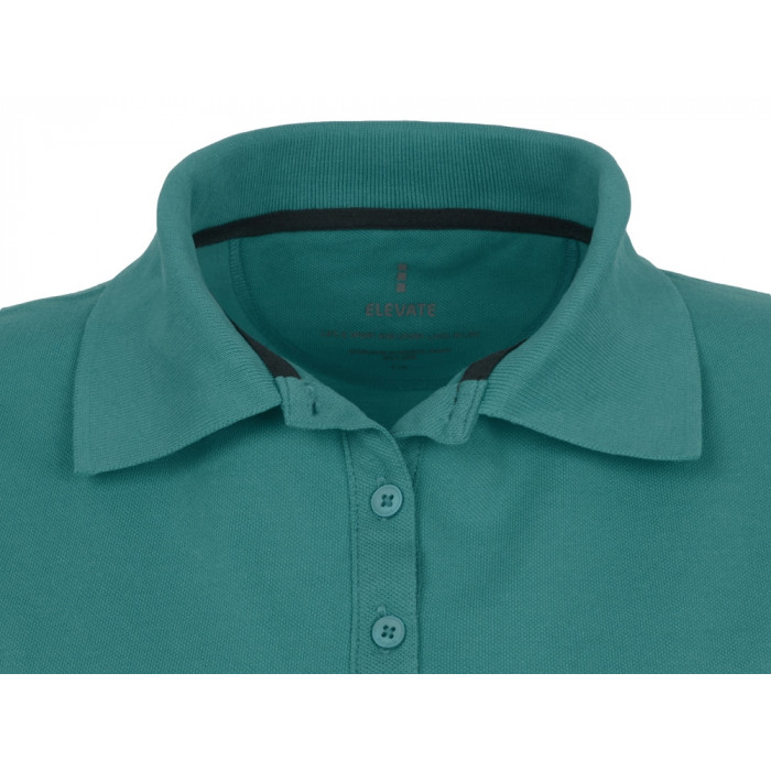 Calgary женская футболка-поло с коротким рукавом, аква