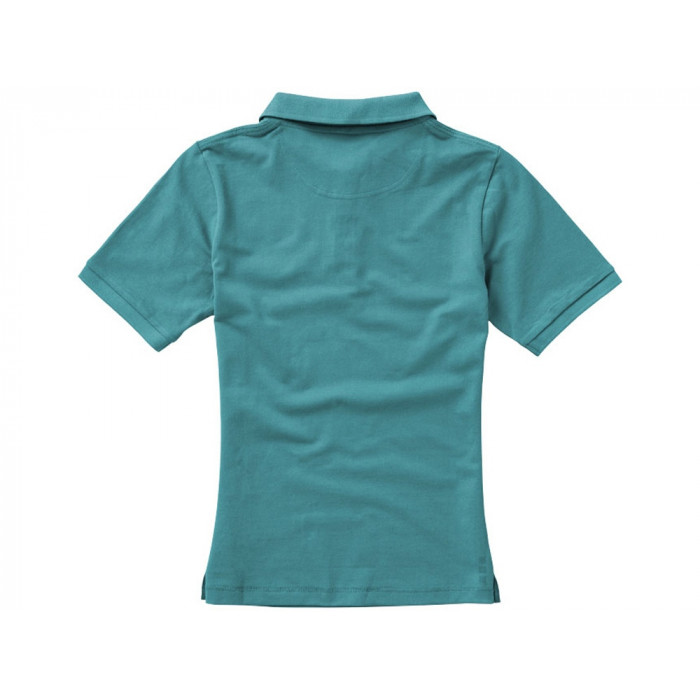 Calgary женская футболка-поло с коротким рукавом, аква