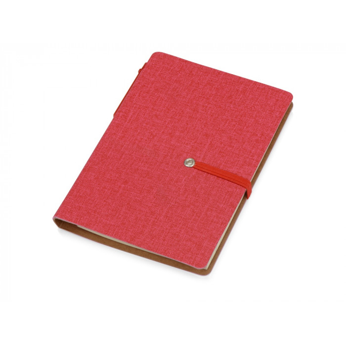 Блокнот А6 Write and stick с ручкой и набором стикеров, красный