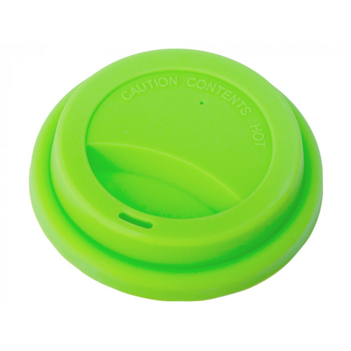 Стакан с силиконовой крышкой Cafe, зеленое яблоко