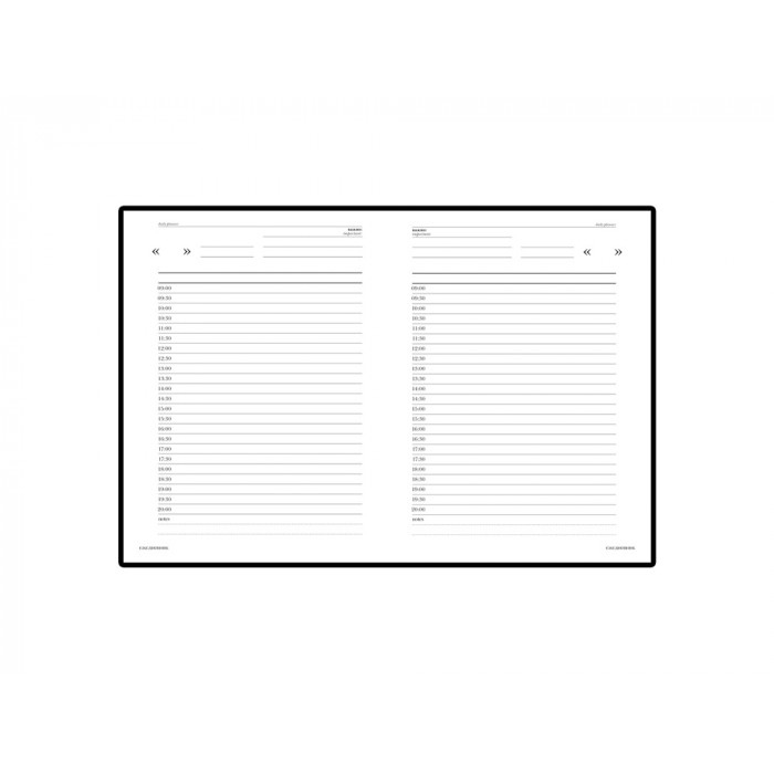 Ежедневник А6 недатированный Бумвинил, черный