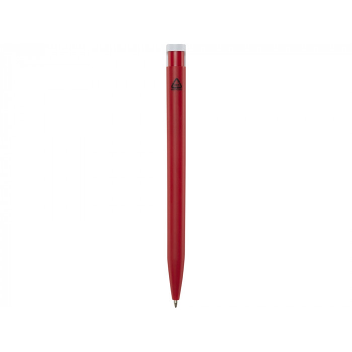 Шариковая ручка Unix из переработанной пластмассы, черные чернила - Красный