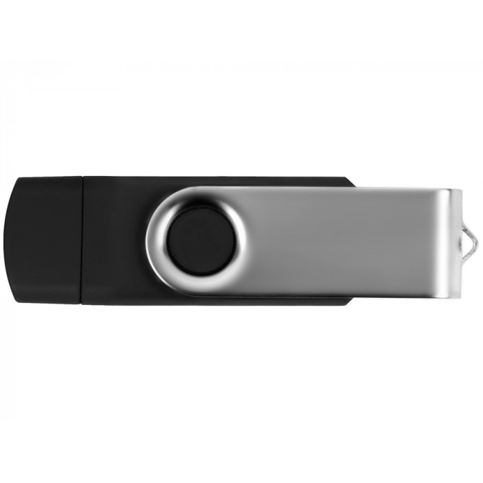 USB/micro USB-флешка 2.0 на 16 Гб Квебек OTG, черный
