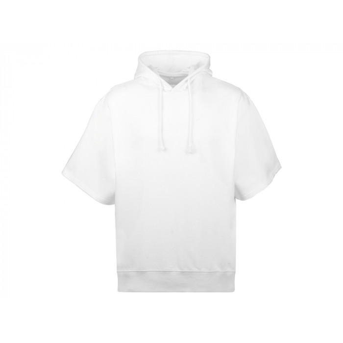 Худи оверсайз с коротким рукавом Warsaw унисекс, белый