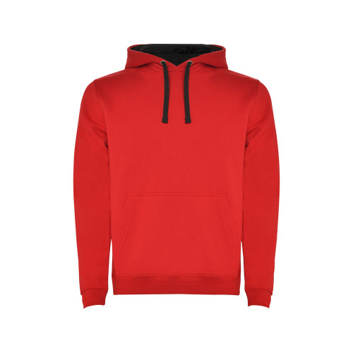 Толстовка с капюшоном Urban мужская, красный/черный