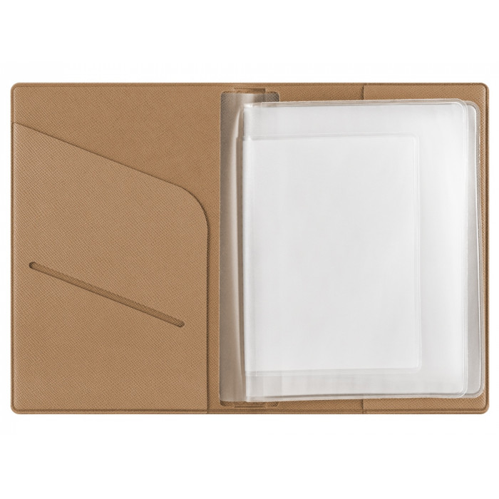 Классическая обложка для автодокументов Favor, бежевая