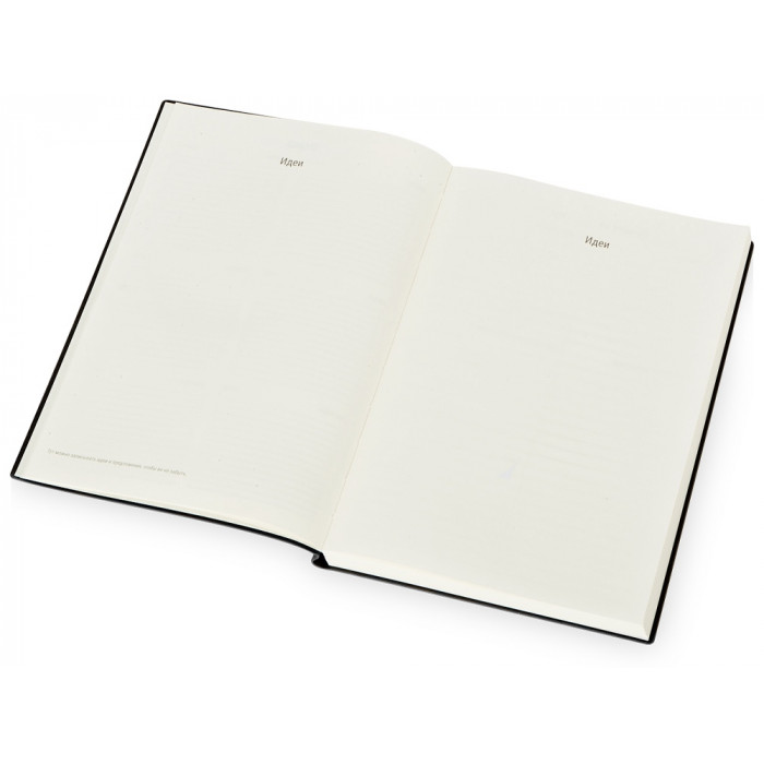 Бизнес блокнот Supreme с вставкой из софт-тача, гибкая обложка, 128 листов, серый