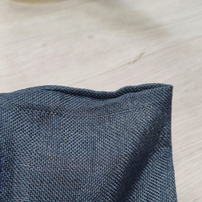 Мешочек подарочный, искусственный лен, малый, темно-синий