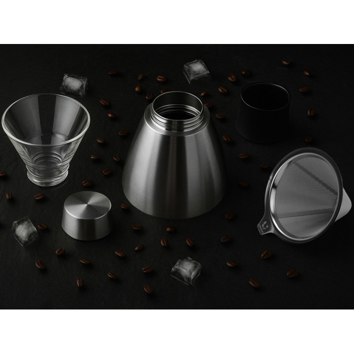 Кофеварка POUR OVER, 1000 мл, серебристый/черный