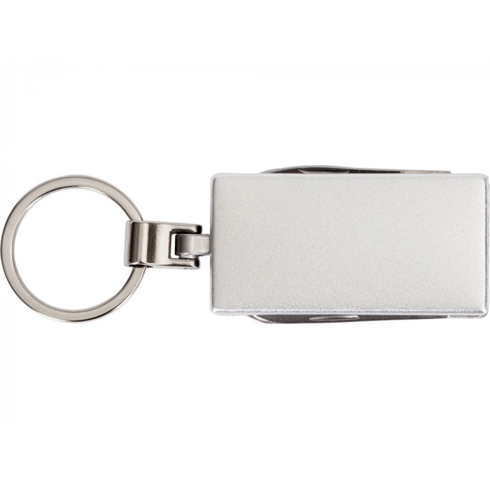Мультитул-брелок 5-в-1 Badge, серебристый