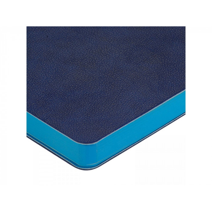 Ежедневник недатированный А5 Boston, синий (голубой обрез)