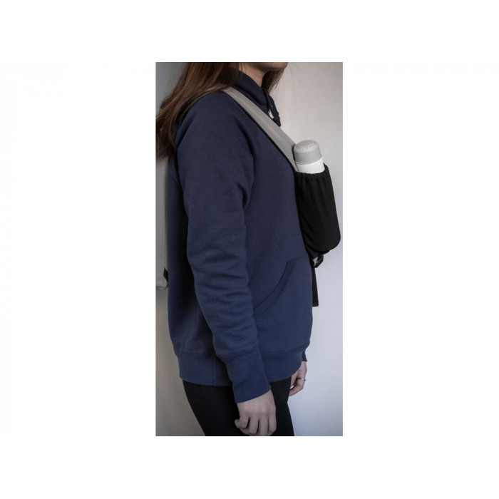 Сумка-слинг Nomad на одно плечо из водостойкого переработанного пластика, серый