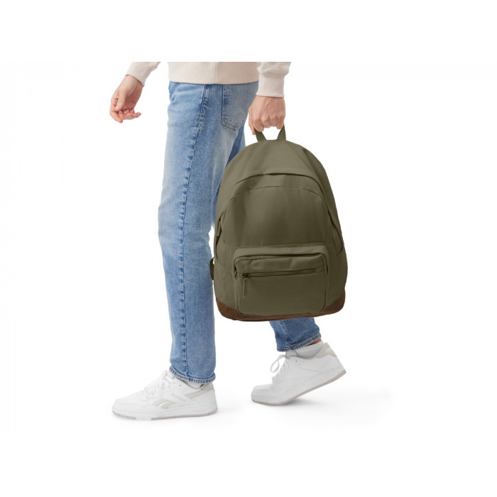 Рюкзак Shammy с эко-замшей для ноутбука 15, бежевый