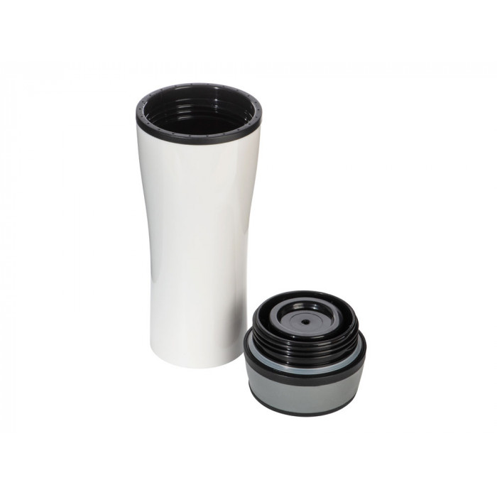 Термокружка с крышкой 360 градусов Track, 400 мл, белый