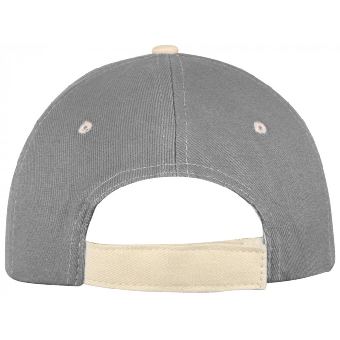 Бейсболка New Castle 6-ти панельная, серый/белый