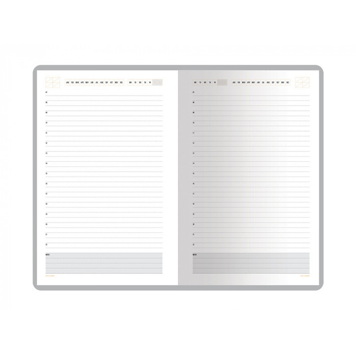 Ежедневник А5 недатированный Mercury, красный