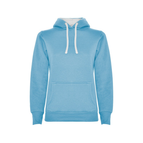 Толстовка с капюшоном Urban женская, небесно-голубой/белый