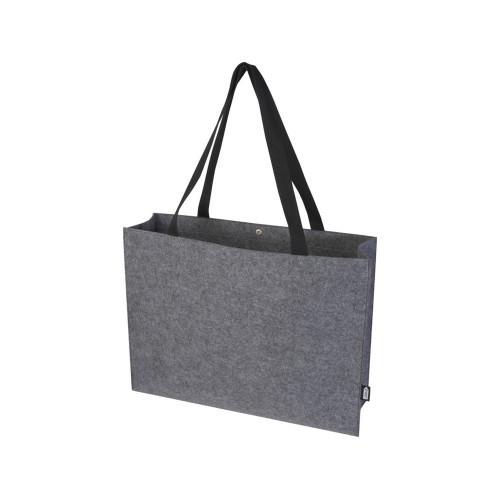 Эко-сумка фетровая Felta с широким дном , серый