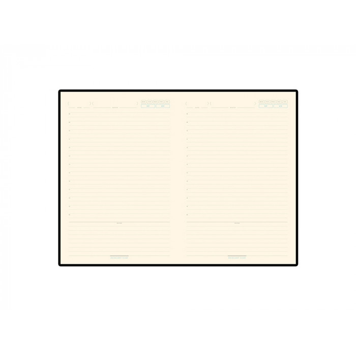 Ежедневник А5 недатированный Chelsea, оранжевый (золотистый кант и срез)