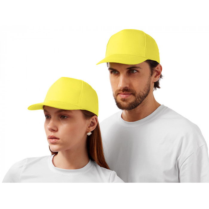 Бейсболка Мемфис 230 5-панельная, yellow
