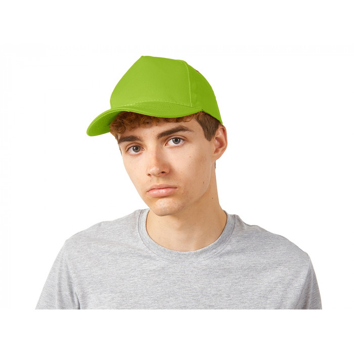Бейсболка New York 5-ти панельная, зеленое яблоко
