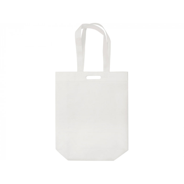 Сумка для покупок из спанбонда Ambit, 380*120*400 с ручкой 550/30 мм, белый