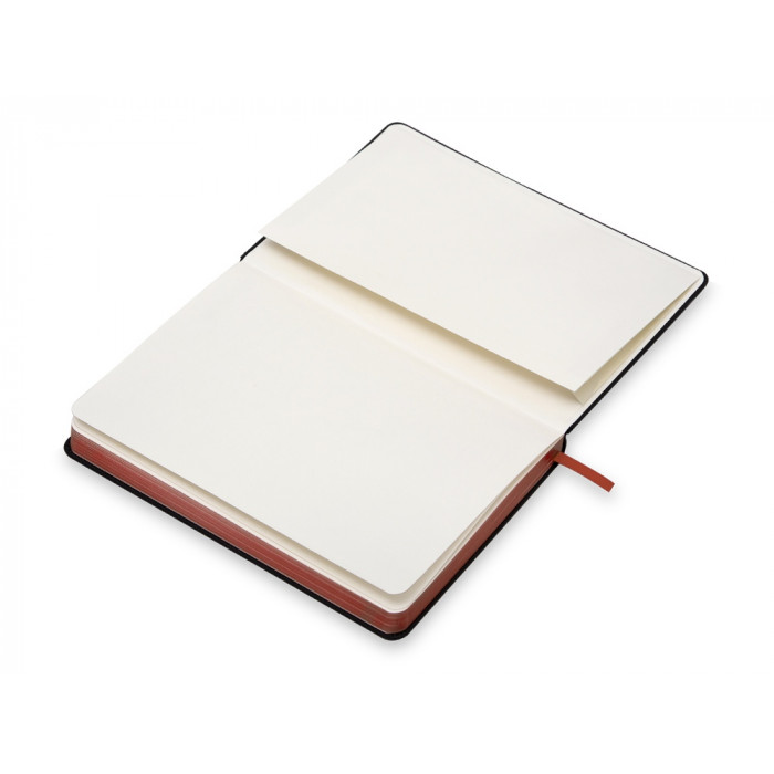 Бизнес блокнот Bossy с цветным срезом, твердая обложка, 128 листов, черный и красный