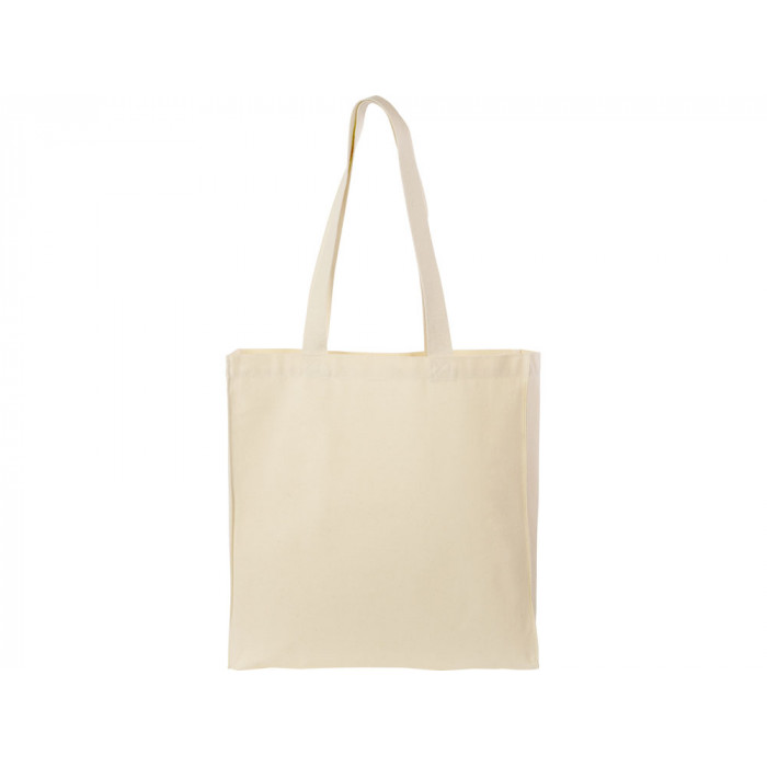 Сумка Donny из хлопка с донной складкой и парусиновыми ручками, натуральный