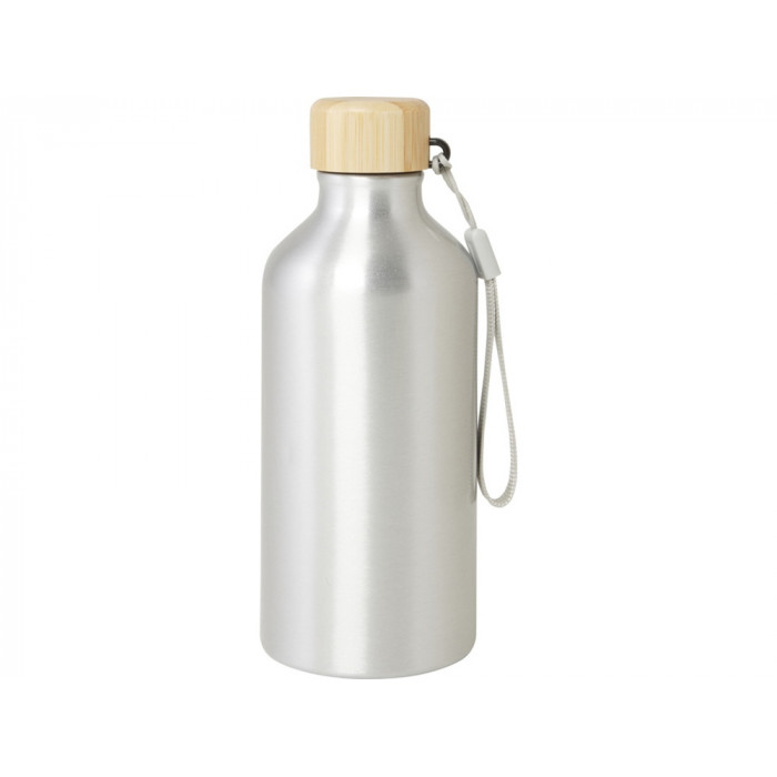 Бутылка для воды Malpeza из переработанного алюминия, 500 мл - Серебряный