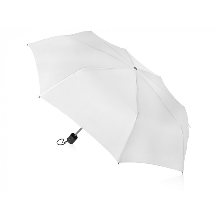 Зонт складной Columbus, механический, 3 сложения, с чехлом, белый (P)