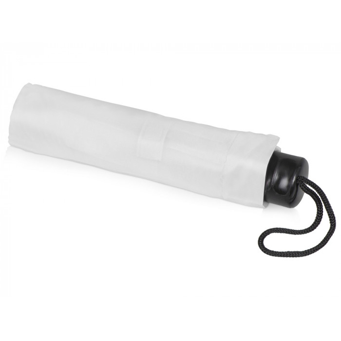 Зонт складной Columbus, механический, 3 сложения, с чехлом, белый (P)