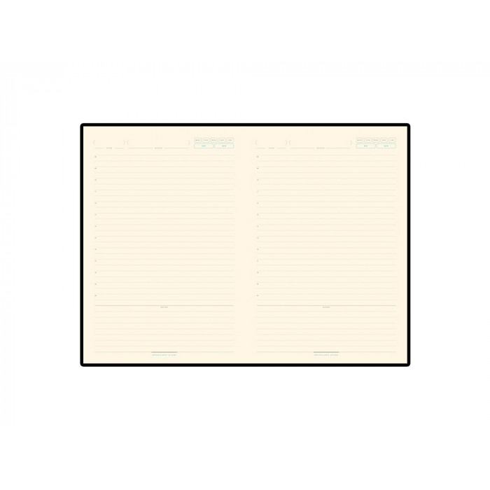 Ежедневник А5 недатированный Bridge, синий/серебристый