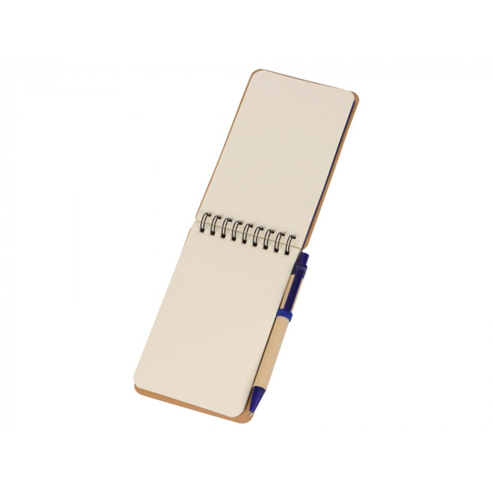 Набор канцелярский с блокнотом и ручкой Masai, 70 л. нелинованных, синий