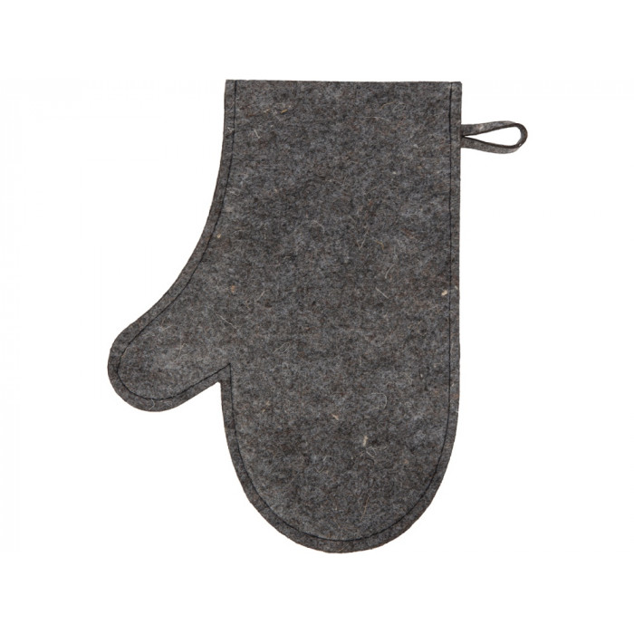 Рукавичка для бани и сауны Healing, серый графит