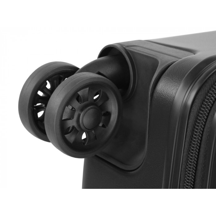 Чемодан BUGATTI Kallisto, чёрный, АБС-пластик, 44,5х26х63,5 см, 65 л