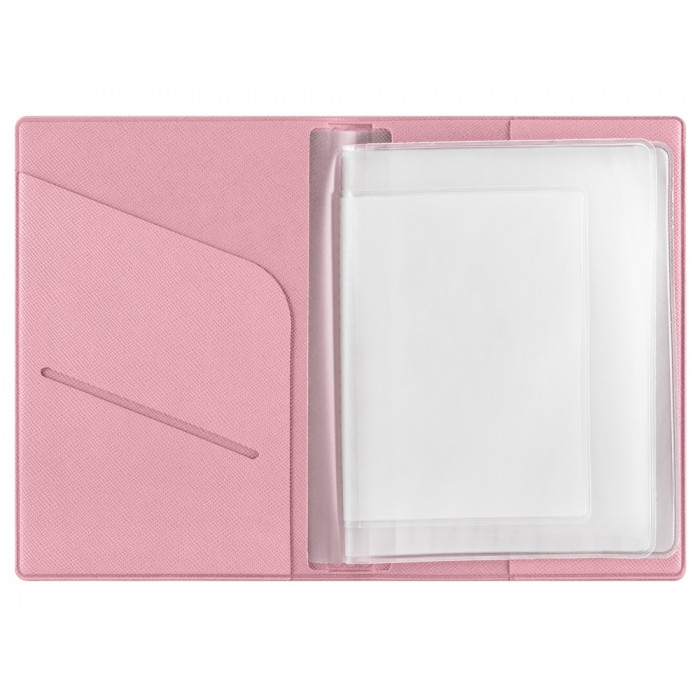 Классическая обложка для автодокументов Favor, розовая